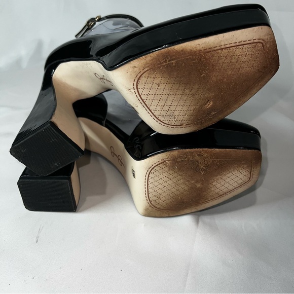 Jessica Simpson Black Patent Leather Platform Pumps - Picture 9 of 13